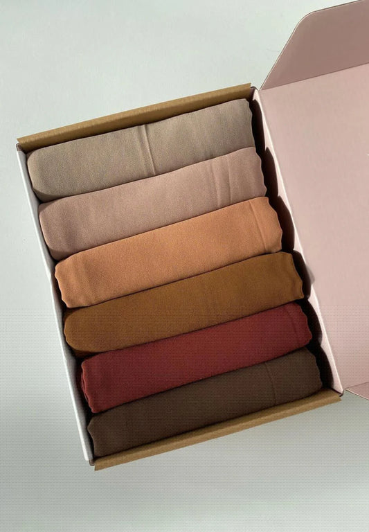 MAKE YOUR BUNDLE OF 12 GEORGETTE CHIFFON HIJABS